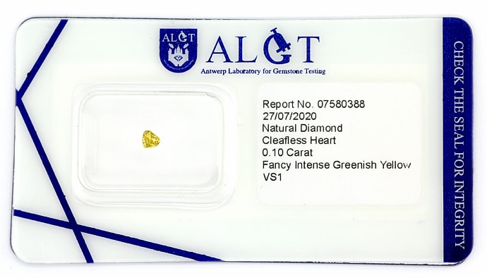 Foto 1 - Herz Diamant 0,10ct Fancy Intense gr. Yellow, D6907