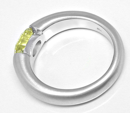 Foto 3 - Spann Ring, Einkaräter Zitronen Farbe Oval Schmuck Neu, S3959