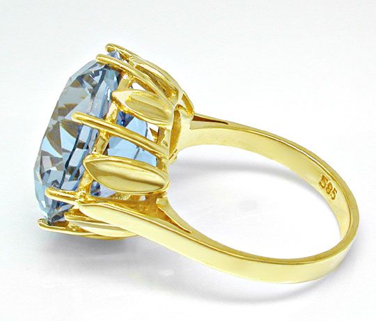 Foto 3 - Ring, Riesiger Hellblauer Spinell 17,5ct - 14K, S8936