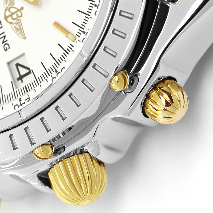 Foto 4 - Breitling Chronomat Pilot Armband Stahl-Gold Herren Uhr, U2107